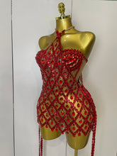 Sparkly Sequin Diamond MeshTransparent Top Dress Two Piece Set Women 2025 Sexy Evening Party Celebrate Birthday Photo Shoot Wear